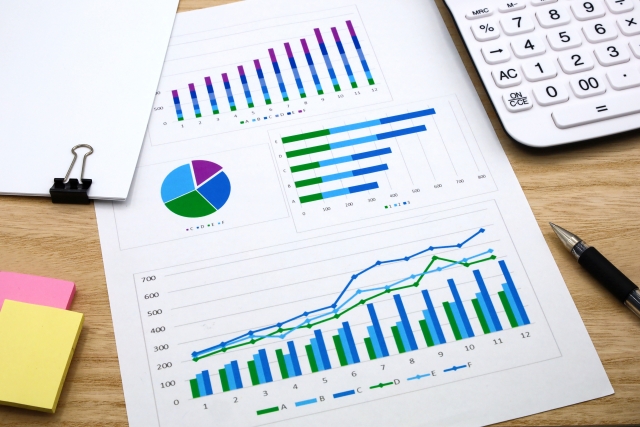 数値とグラフイメージ